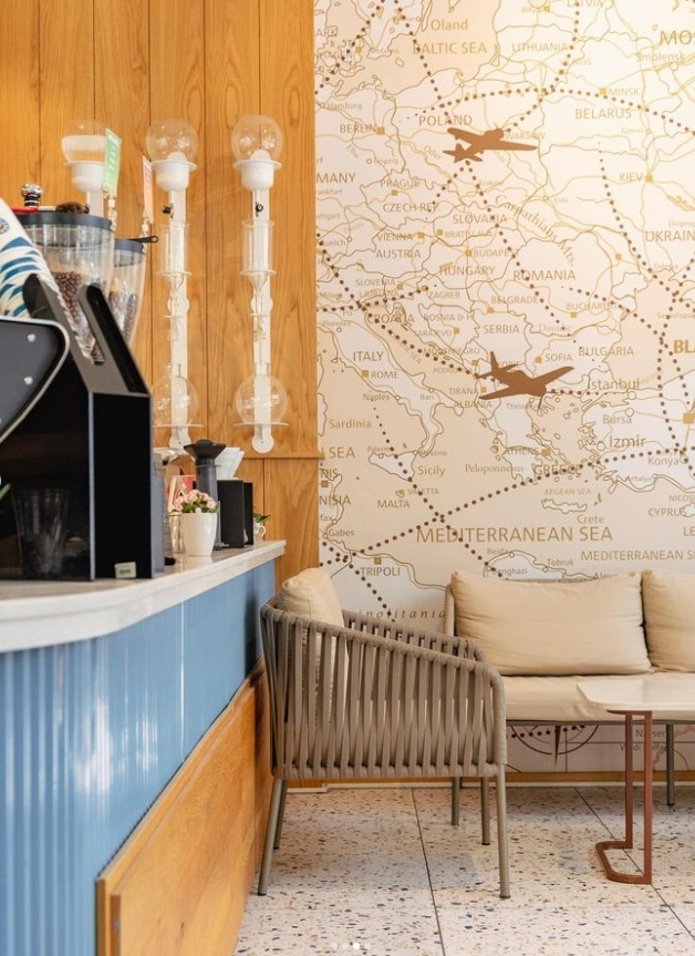 Beacon Coffee oturma alanı
